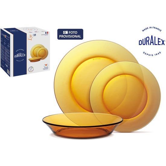 VAJILLA AMBAR 18 PC LYS image 0