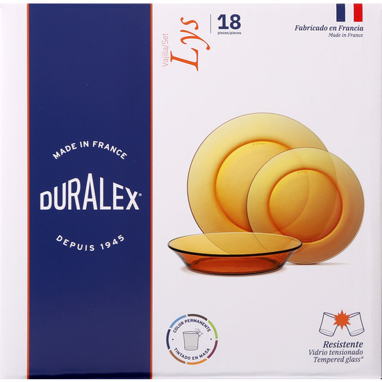 VAJILLA AMBAR 18 PC LYS image 1