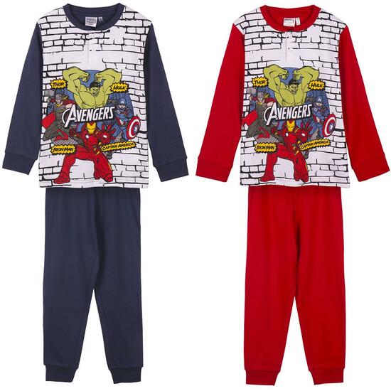 PIJAMA LARGO INTERLOCK AVENGERS DARK BLUE image 0