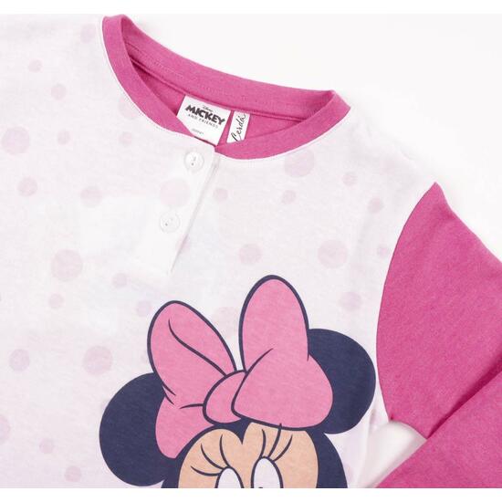 PIJAMA LARGO INTERLOCK MINNIE DARK PINK image 3