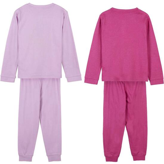 PIJAMA LARGO INTERLOCK MINNIE DARK PINK image 1