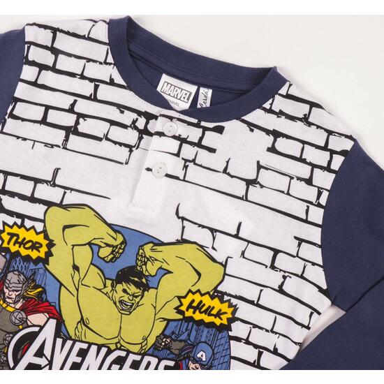 PIJAMA LARGO INTERLOCK AVENGERS DARK BLUE image 2