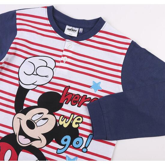 PIJAMA LARGO SINGLE JERSEY ALGODÓN MICKEY BLUE image 3