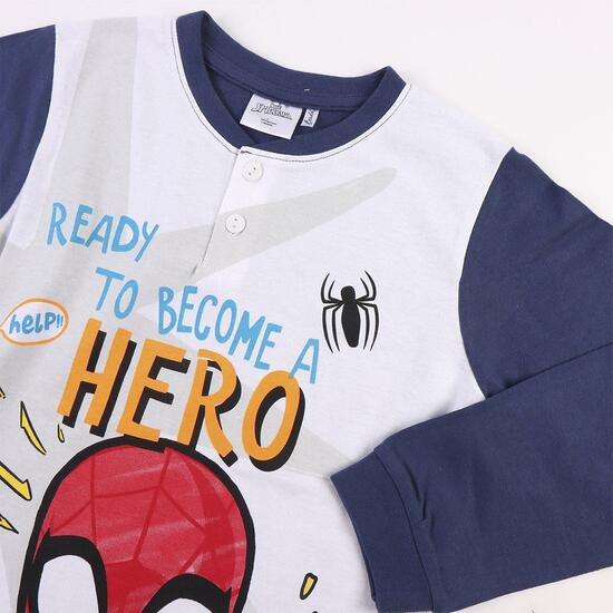 PIJAMA LARGO SINGLE JERSEY ALGODÓN SPIDERMAN GRAY image 3