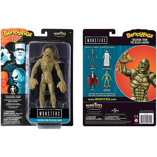 FIGURA MALEABLE BENDYFIGS CRITATURA DEL LAGO NEGRO UNIVERSAL MONSTERS 19CM image 0