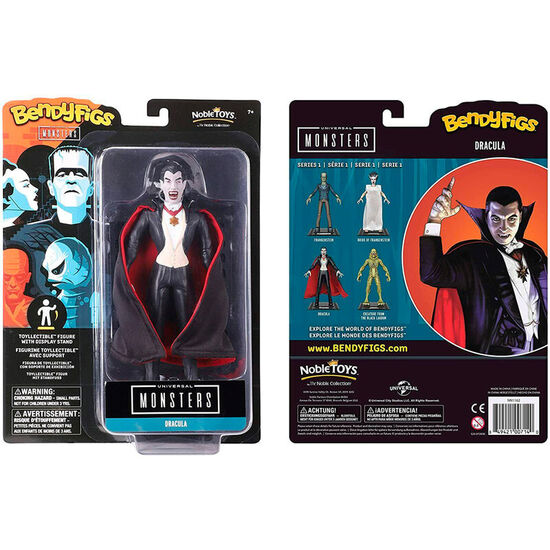 FIGURA MALEABLE BENDYFIGS DRACULA UNIVERSAL MONSTER 19CM image 0