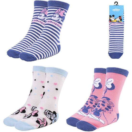 PACK CALCETINES 3 PIEZAS MINNIE MULTICOLOR image 0