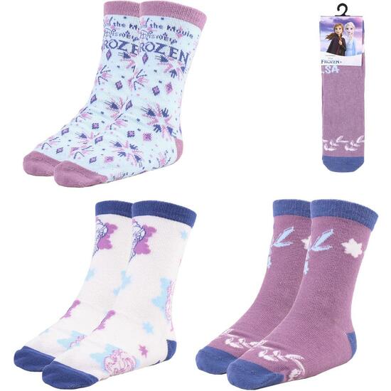 PACK CALCETINES 3 PIEZAS FROZEN II MULTICOLOR image 0