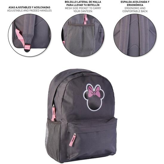 MOCHILA CASUAL MINNIE GRAY image 3