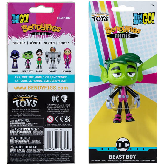 FIGURA MALEABLE BENDYFIGS MINIS BEATS BOY TEEN TITANS GO 11CM image 0