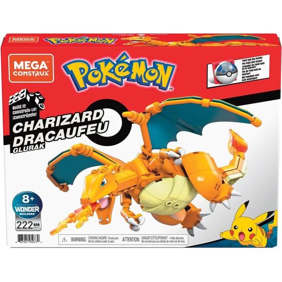 SET CONSTRUCCION MEGA CONTRUX CHARIZAR POKEMON 222PZS image 1