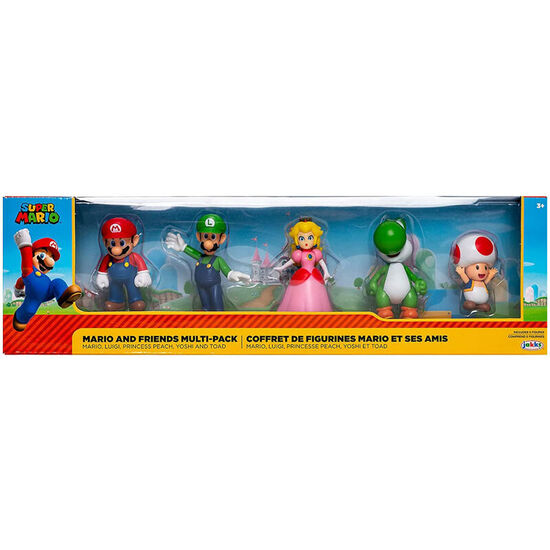 BLISTER 5 FIGURAS SUPER MARIO NINTENDO 6CM image 0