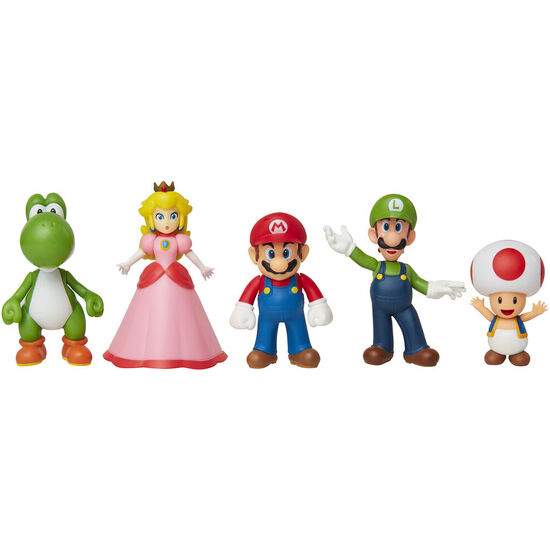 BLISTER 5 FIGURAS SUPER MARIO NINTENDO 6CM image 2