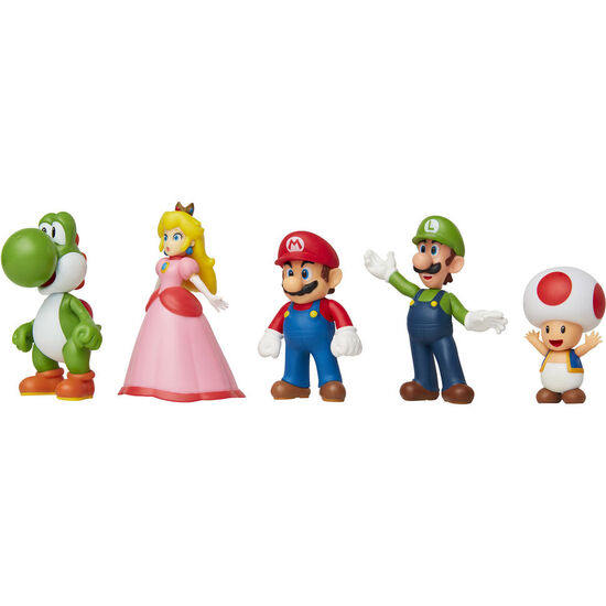 BLISTER 5 FIGURAS SUPER MARIO NINTENDO 6CM image 3