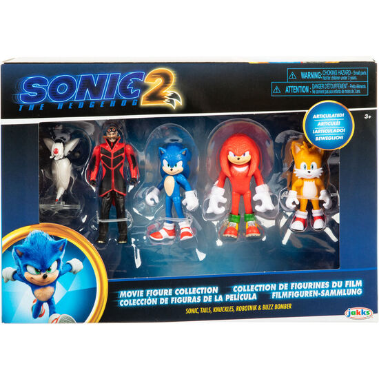 BLISTER 5 FIGURAS SONIC 2 SONIC THE HEDGEHOG 6CM image 2