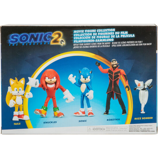 BLISTER 5 FIGURAS SONIC 2 SONIC THE HEDGEHOG 6CM image 3
