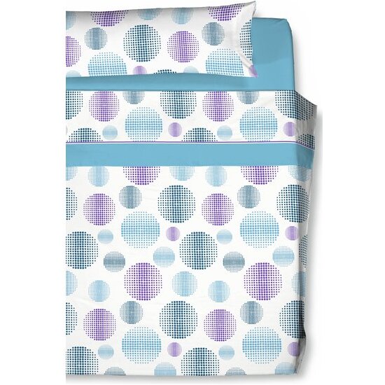 JUEGO DE SABANAS ESTAMPADO BERTA DE CARLA RUBINI AZUL 150 CM image 0