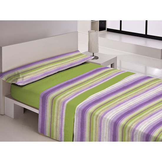 JUEGO DE SÁBANAS ESTAMPADO DELAVE VERDE 90 CM image 0