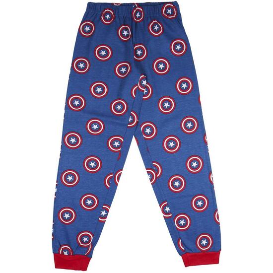 PIJAMAS Y BATAS PIJAMA LARGO AVENGERS CAPITAN AMERICA RED image 3