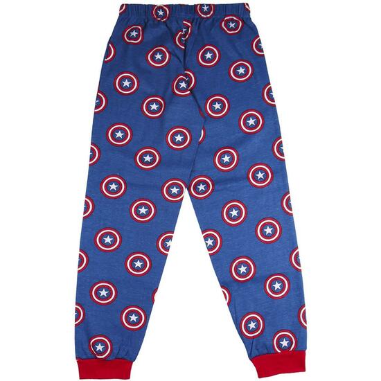 PIJAMAS Y BATAS PIJAMA LARGO AVENGERS CAPITAN AMERICA RED image 4