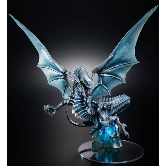 FIGURA BLUE EYES WHITE DRAGON DUEL MONSTERS ART WORKS HOLOGRAPHIC EDITION YU-GI-OH! 28CM image 0