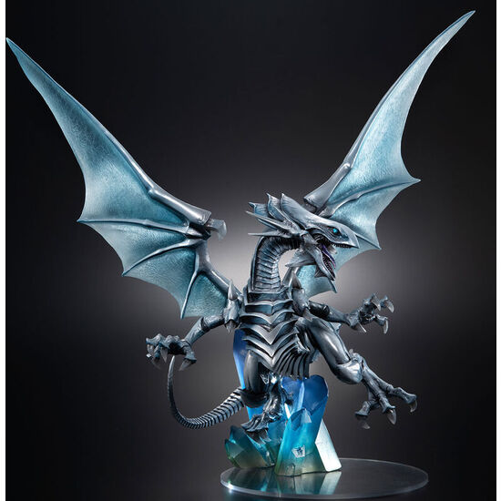 FIGURA BLUE EYES WHITE DRAGON DUEL MONSTERS ART WORKS HOLOGRAPHIC EDITION YU-GI-OH! 28CM image 1