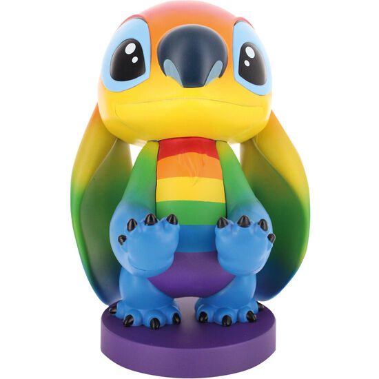 CABLE GUY SOPORTE SUJECION FIGURA RAINBOW STITCH DISNEY 20CM image 0