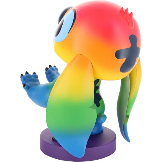 CABLE GUY SOPORTE SUJECION FIGURA RAINBOW STITCH DISNEY 20CM image 1