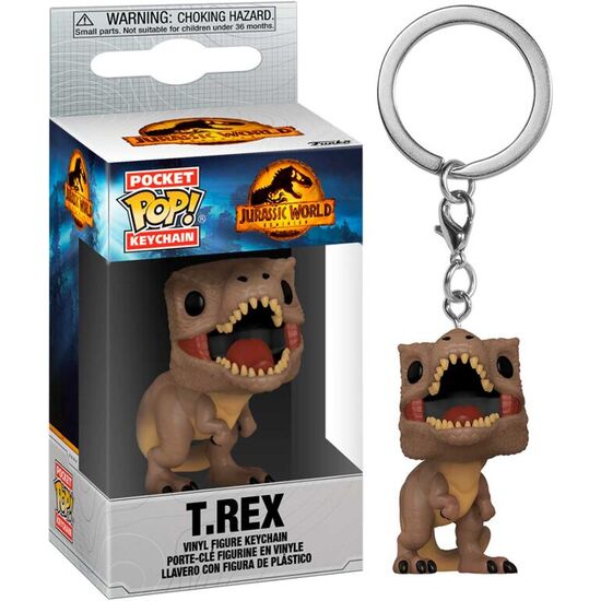 LLAVERO POCKET POP JURASSIC WORLD 3 T-REX image 0