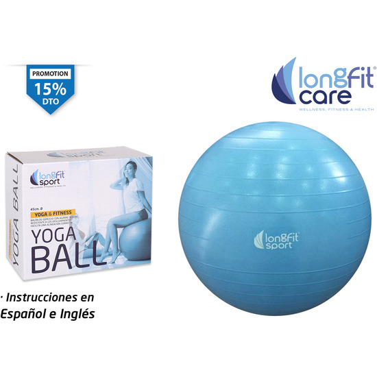 PELOTA DE YOGA 45CM LONGFIT SPORT image 0