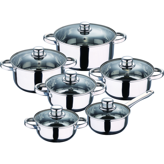 Única San Ignacio Batería De Cocina Cromado 