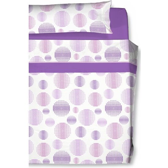 JUEGO DE SABANAS ESTAMPADO BERTA DE CARLA RUBINI MORADO 135 CM image 0