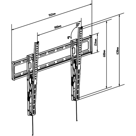 SOPORTE ABATIBLE 47 A 90 (800X600) 60KG image 1