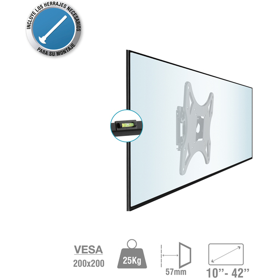 SOPORTE ABATIBLE 10" A 42" (200X200) 25KG image 1