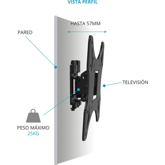 SOPORTE ABATIBLE 10" A 42" (200X200) 25KG image 2