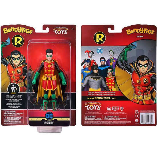 FIGURA MALEABLE BENDYFIGS ROBIN DC COMICS 19CM image 0