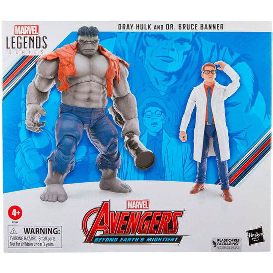 FIGURAS GRAY HULK & DR. BRUCE BANNER BEYOND EARTHS MIGHTIEST LOS VENGADORES AVENGERS MARVEL 15CM image 1