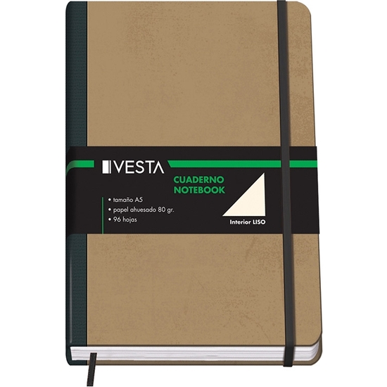 CUADERNO NATURE CON GOMA A5 96 HOJAS LISO image 0