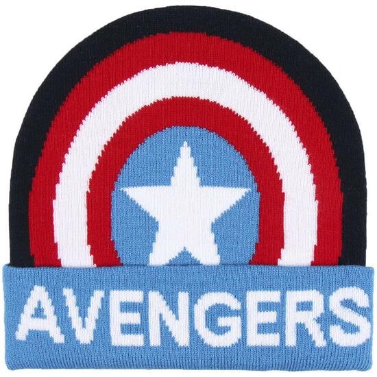 GORRO CON APLICACIONES AVENGERS CAPITAN AMERICA BLUE image 0