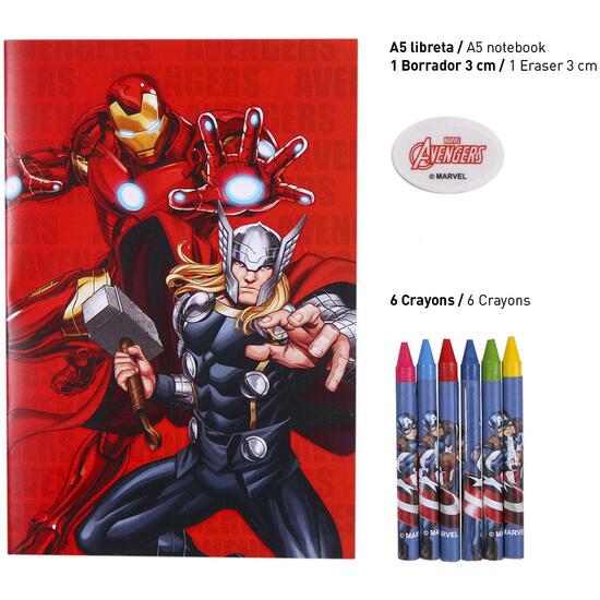 SET PAPELERÍA ESCOLAR AVENGERS image 3