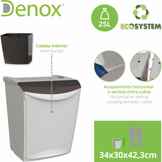 ECOSYSTEM SISTEMA MODULAR DE RECICLAJE 25 LITROS image 1