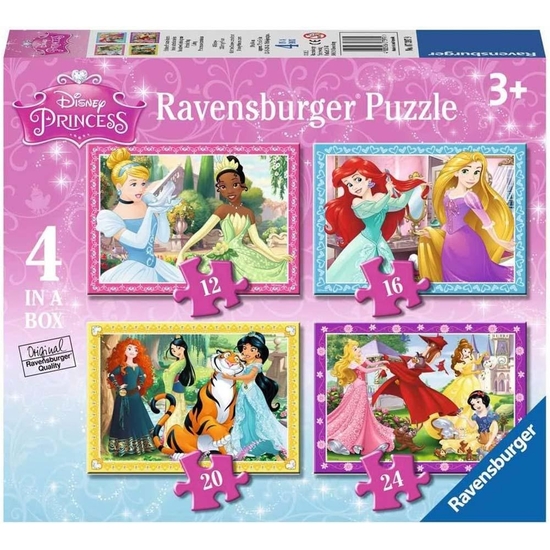 PRINCESAS DISNEY PUZZLE 4X1-12-16-20-24P image 0