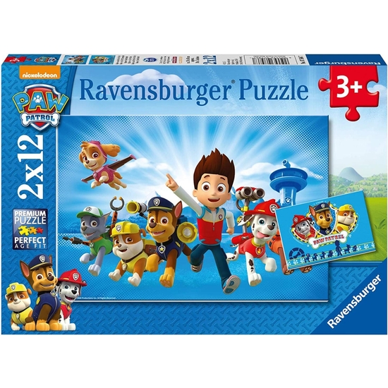 PATRULLA CANINA PUZZLE DOBLE 12 PZAS image 0