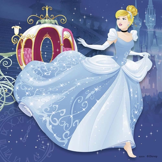 PRINCESAS DISNEY PUZZLE TRIPLE 3X49 PZ image 2