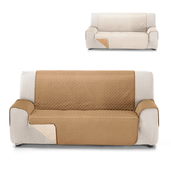 RUBI CUBRE SOFA BICOLOR REVERSIBLE 2 PLAZAS CRUDO/BEIGE image 2