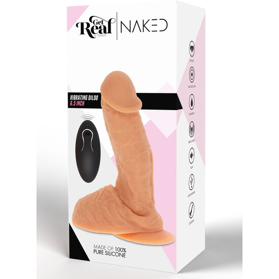 SILICONE VIBRATING DILDO image 1