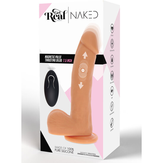 MAGNETIC PULSE TRUSTING DILDO image 1