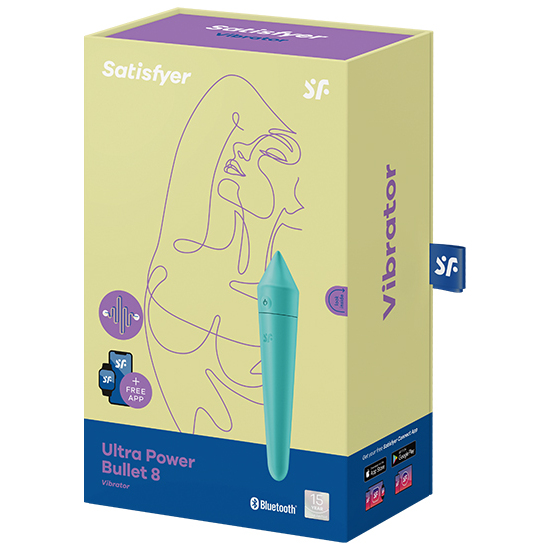 SATISFYER ULTRA POWER BULLET 8 TURQUOISE - INCL. BLUETOOTH AND APP image 7