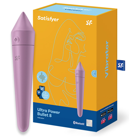 SATISFYER ULTRA POWER BULLET 8 LILAC- INCL. BLUETOOTH AND APP image 0