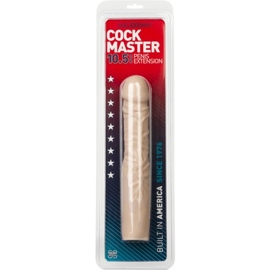 COCK MASTER PENIS EXTENTION WITH SOLID END - SKIN image 1